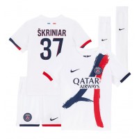 Camisa de time de futebol Paris Saint-Germain Milan Skriniar #37 Replicas 2º Equipamento Infantil 2024-25 Manga Curta (+ Calças curtas)